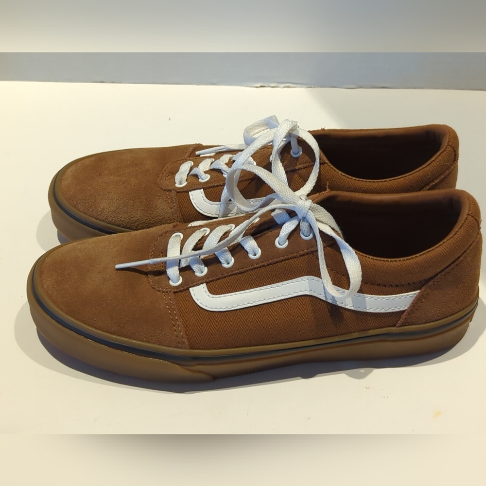 Vans Old School Sneakers Sz 7 Unisex Skater Lace Up Flat Soles Leather Canvas